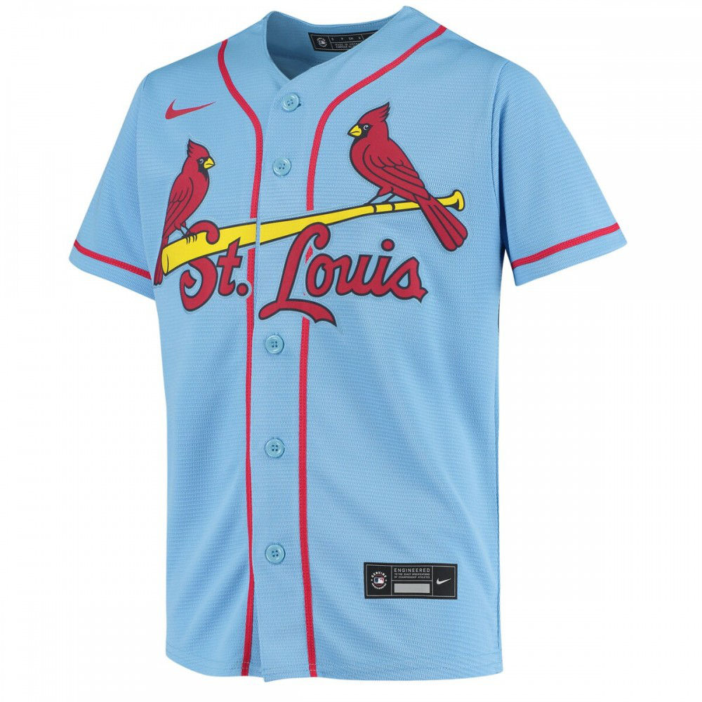 Nolan Arenado St. Louis Cardinals Youth Alternate Replica Player Jersey - Light Blue-Pro Kit Vault | Brand New 26/27 Sports Jerseys